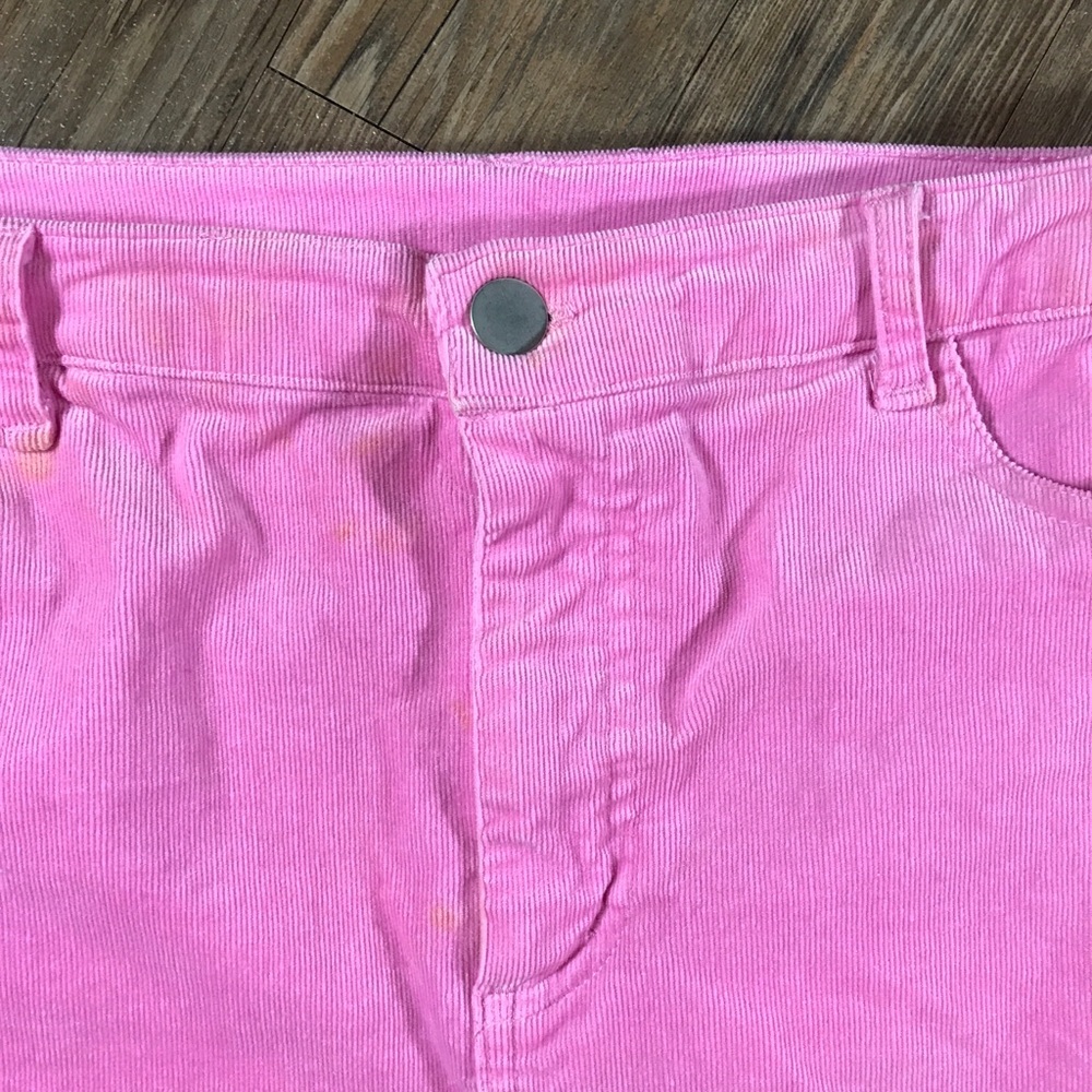PINK CORDUROY Mini Skirt | Medium - Picture 2 of 6